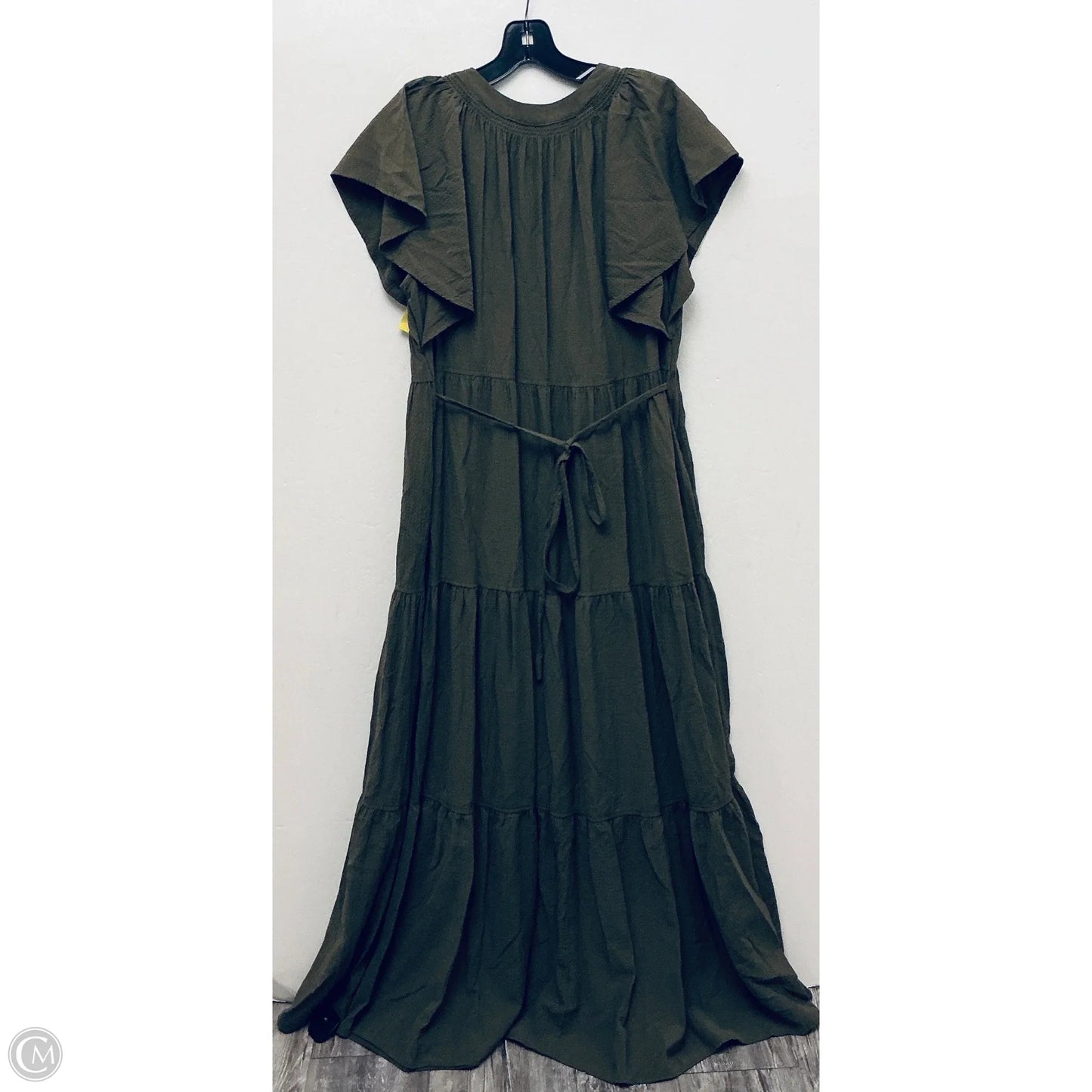 Dress Casual Maxi By Calvin Klein In Green, Size: L