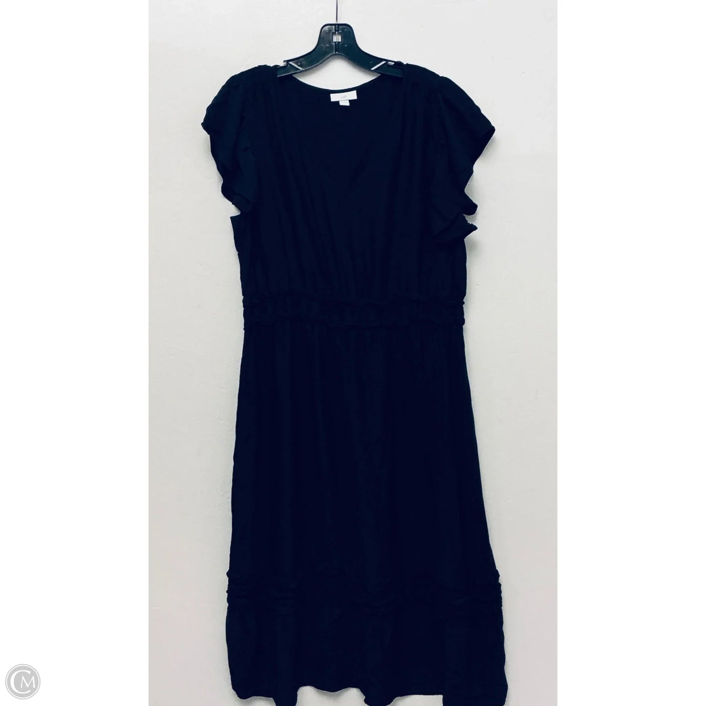 Dress Casual Maxi By J. Jill In Black, Size: L