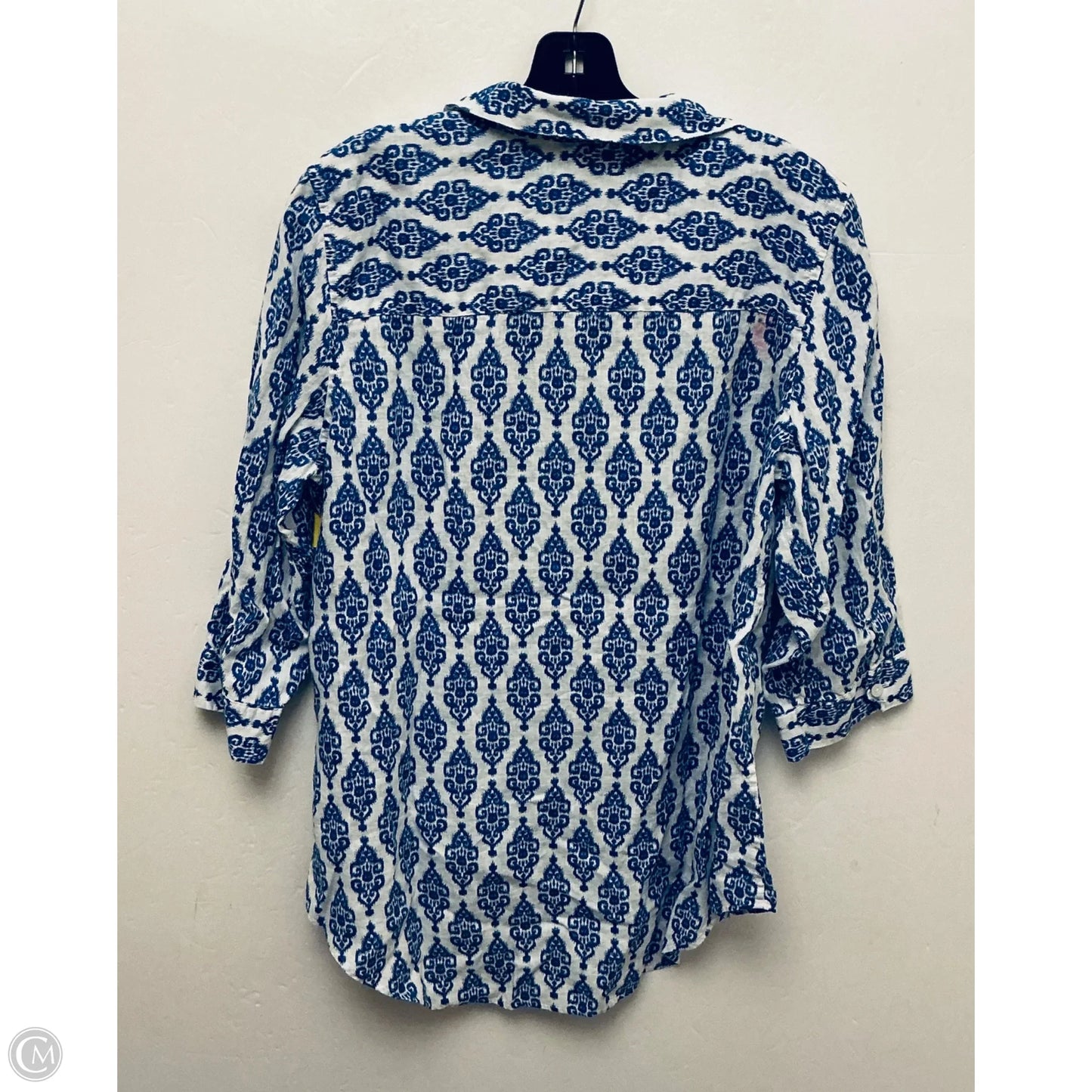 Top Long Sleeve By Chicos In Blue, Size: L
