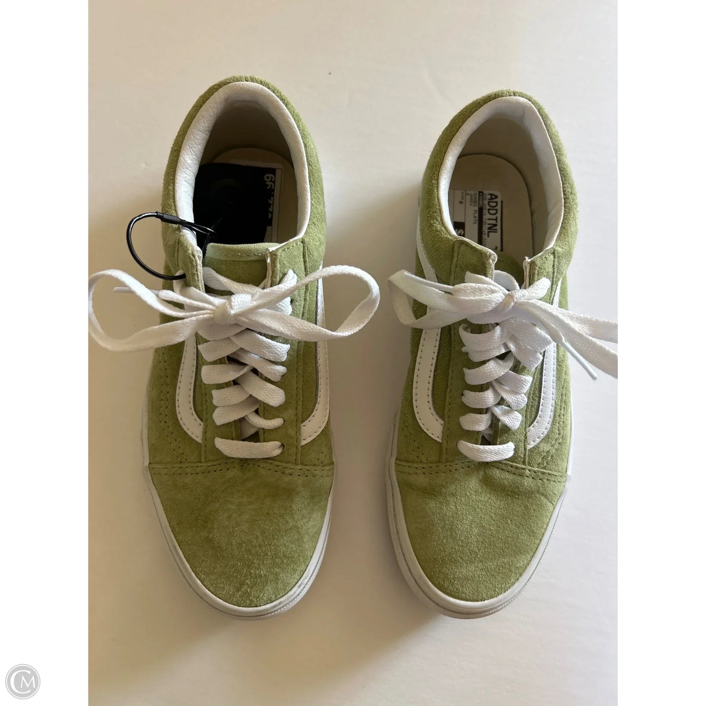 Shoes Flats By Vans In Green, Size: 8