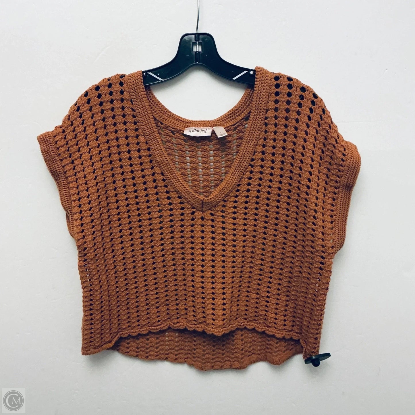 Top Sleeveless By Willow & Root In Orange, Size: L