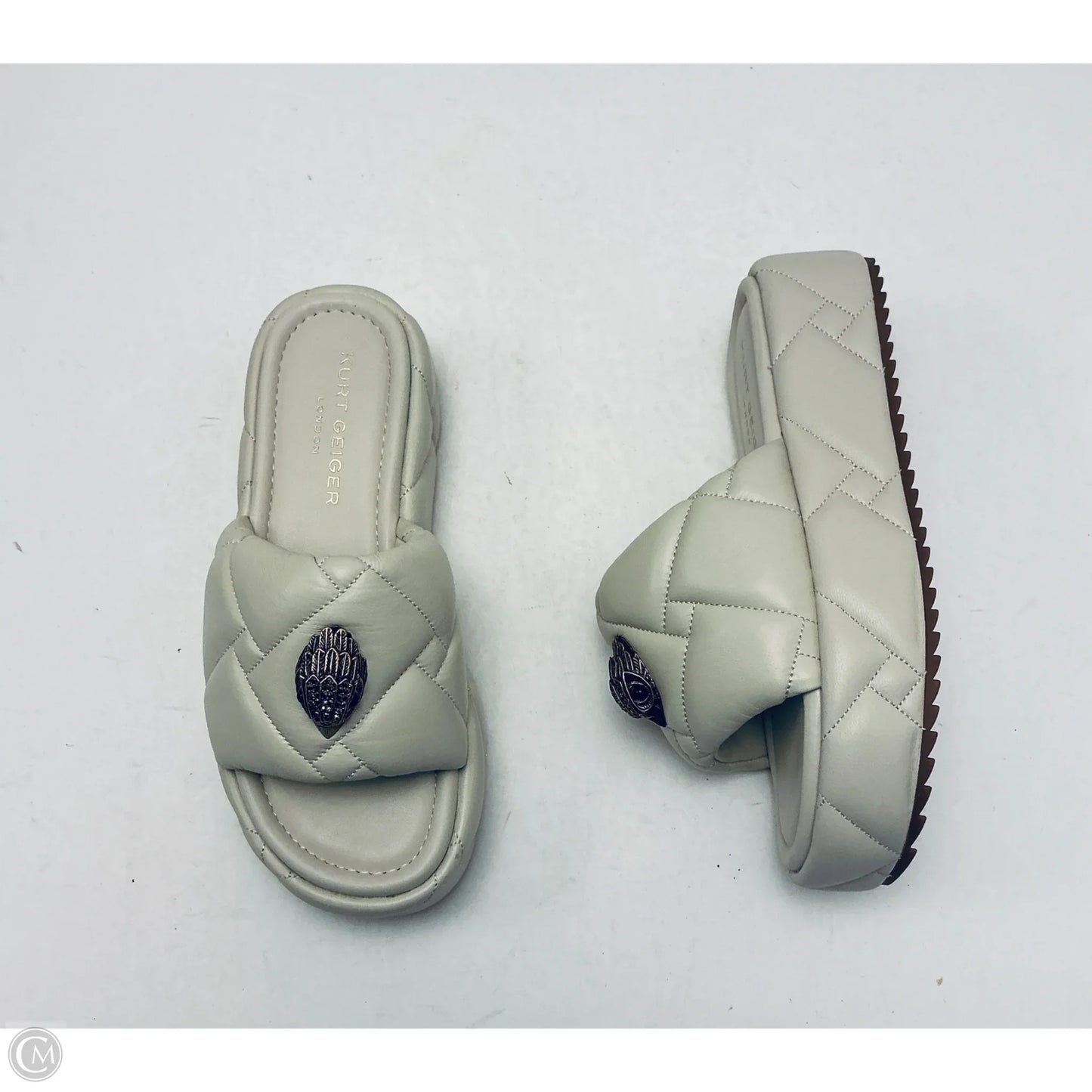 Sandals Designer By Kurt Geiger In Cream, Size: 7.5