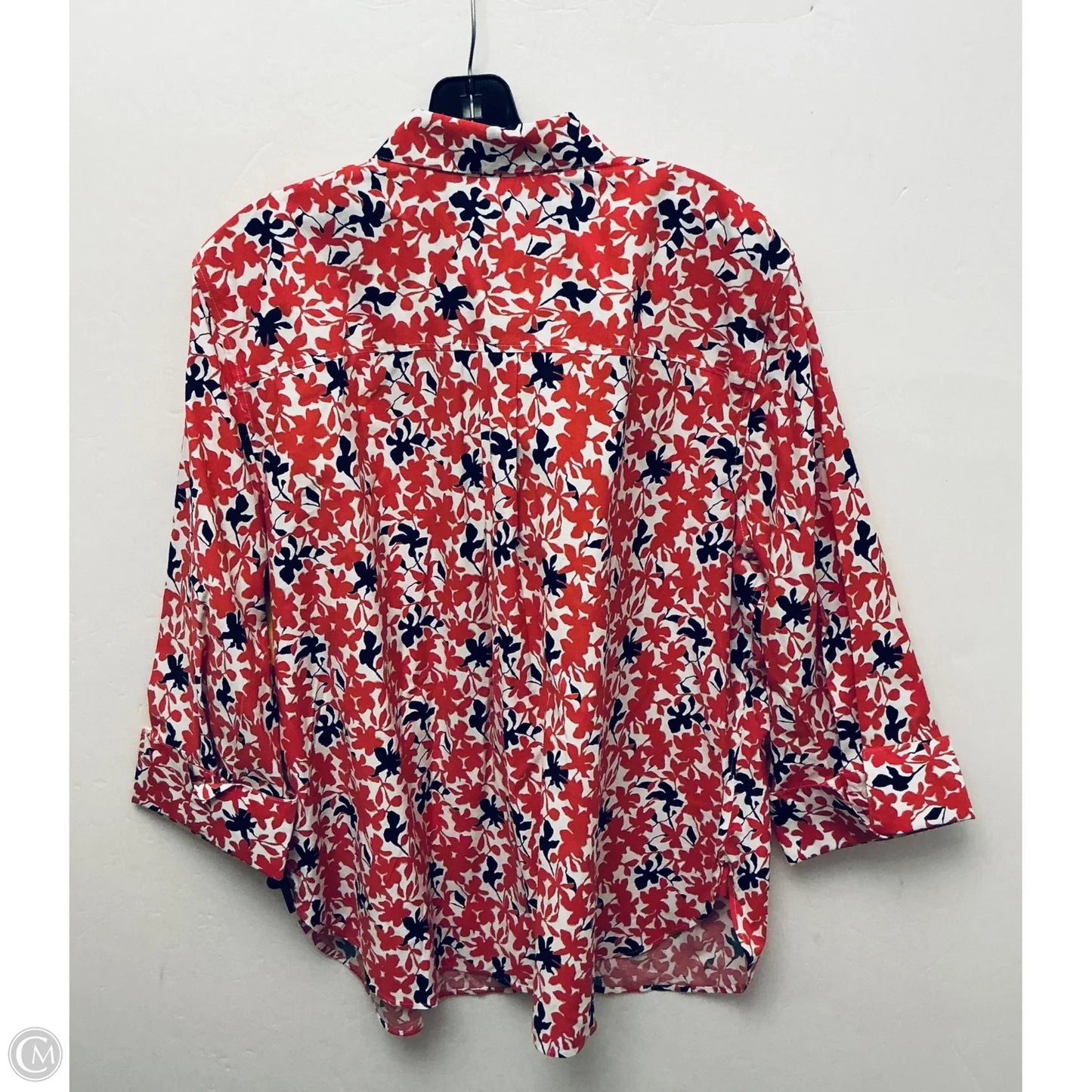 Top Short Sleeve By Chicos In Red, Size: Xxl