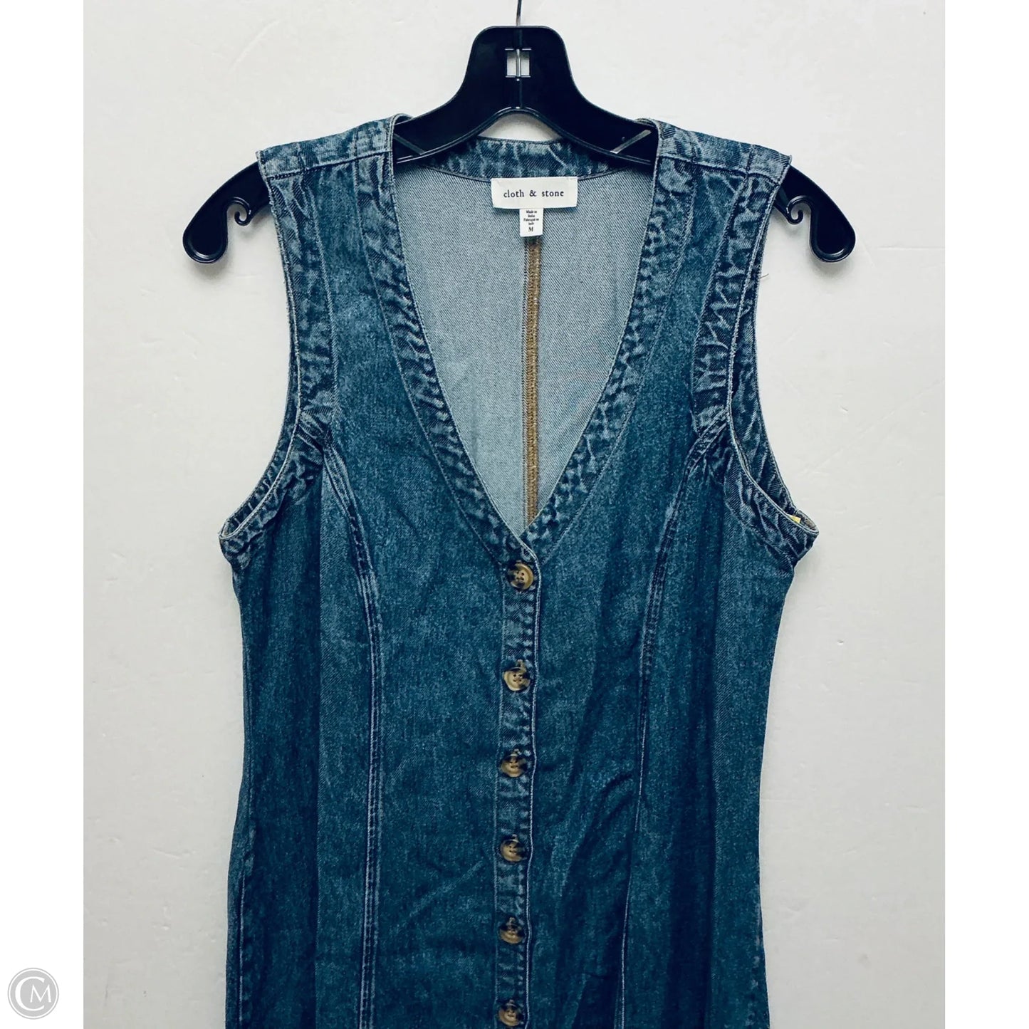 Dress Casual Maxi By Cloth & Stone In Blue Denim, Size: M