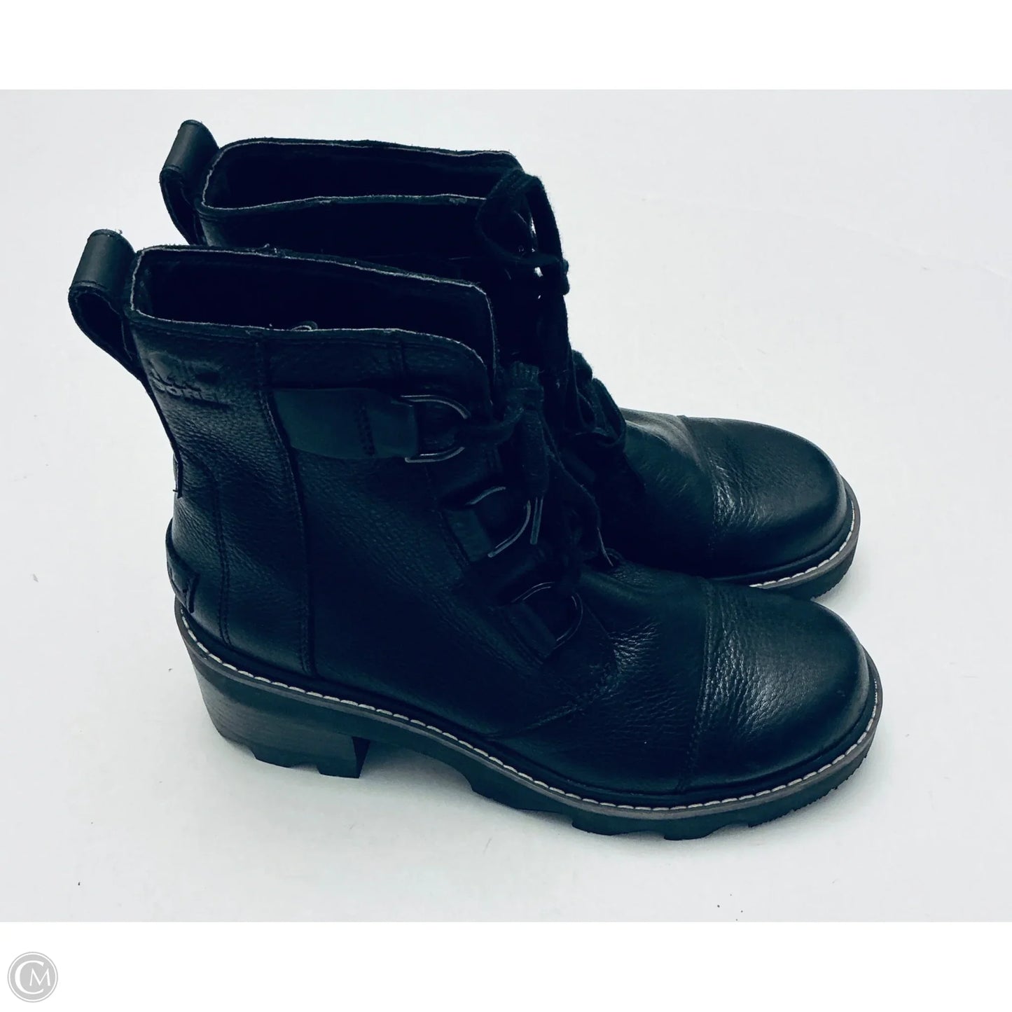 Boots Ankle Heels By Sorel In Black, Size: 9.5