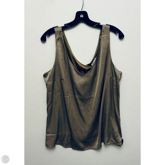 Top Sleeveless By Clothes Mentor In Gold, Size: Xl