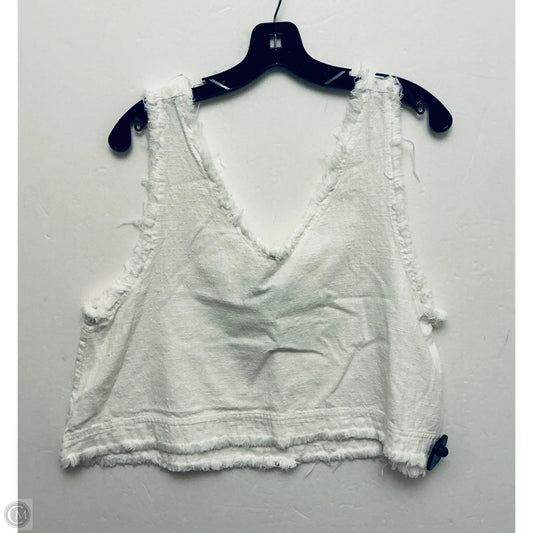 Top Sleeveless By Urban Outfitters In White, Size: L