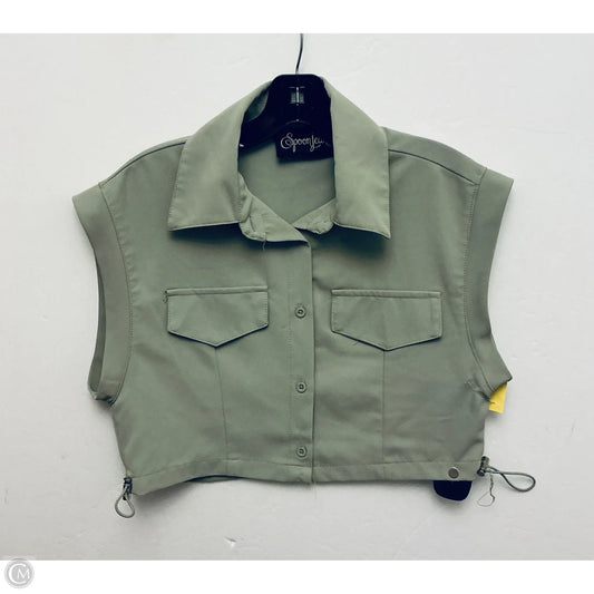 Top Sleeveless By Clothes Mentor In Green, Size: S