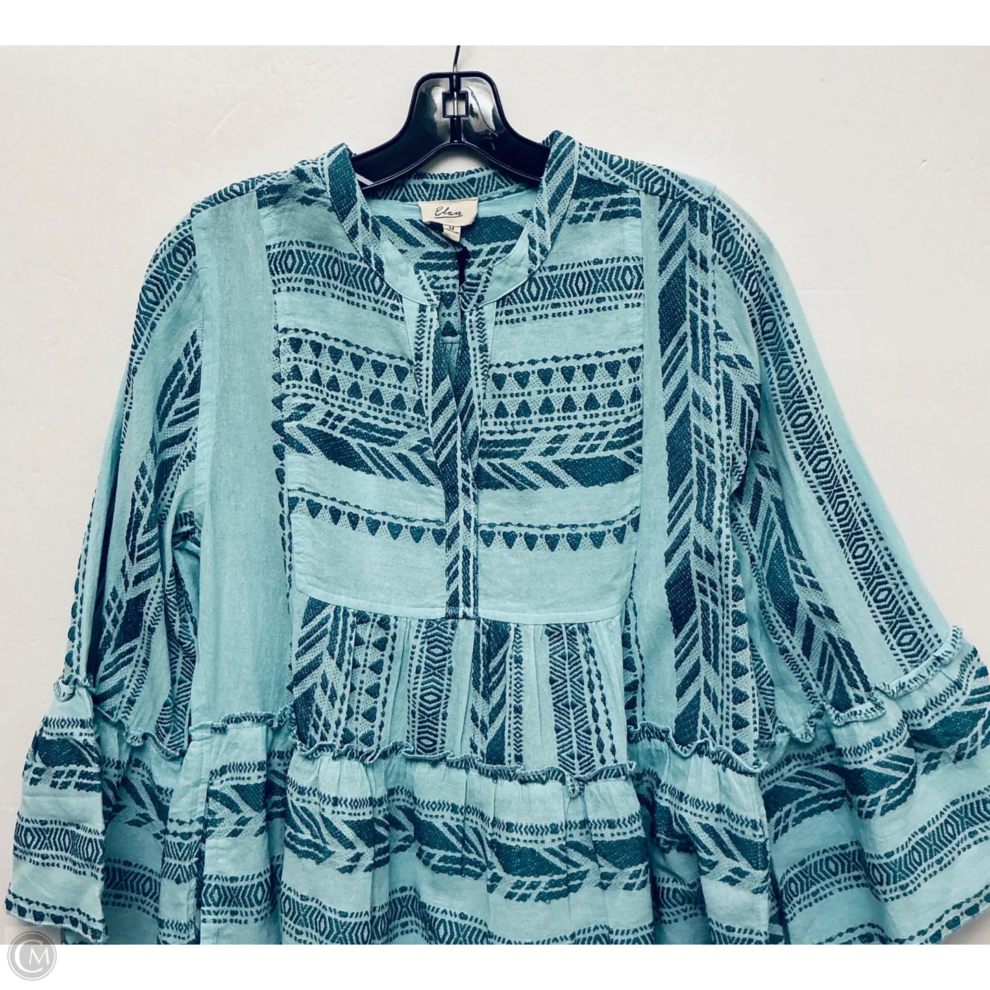 Dress Casual Short By Elan In Teal, Size: M