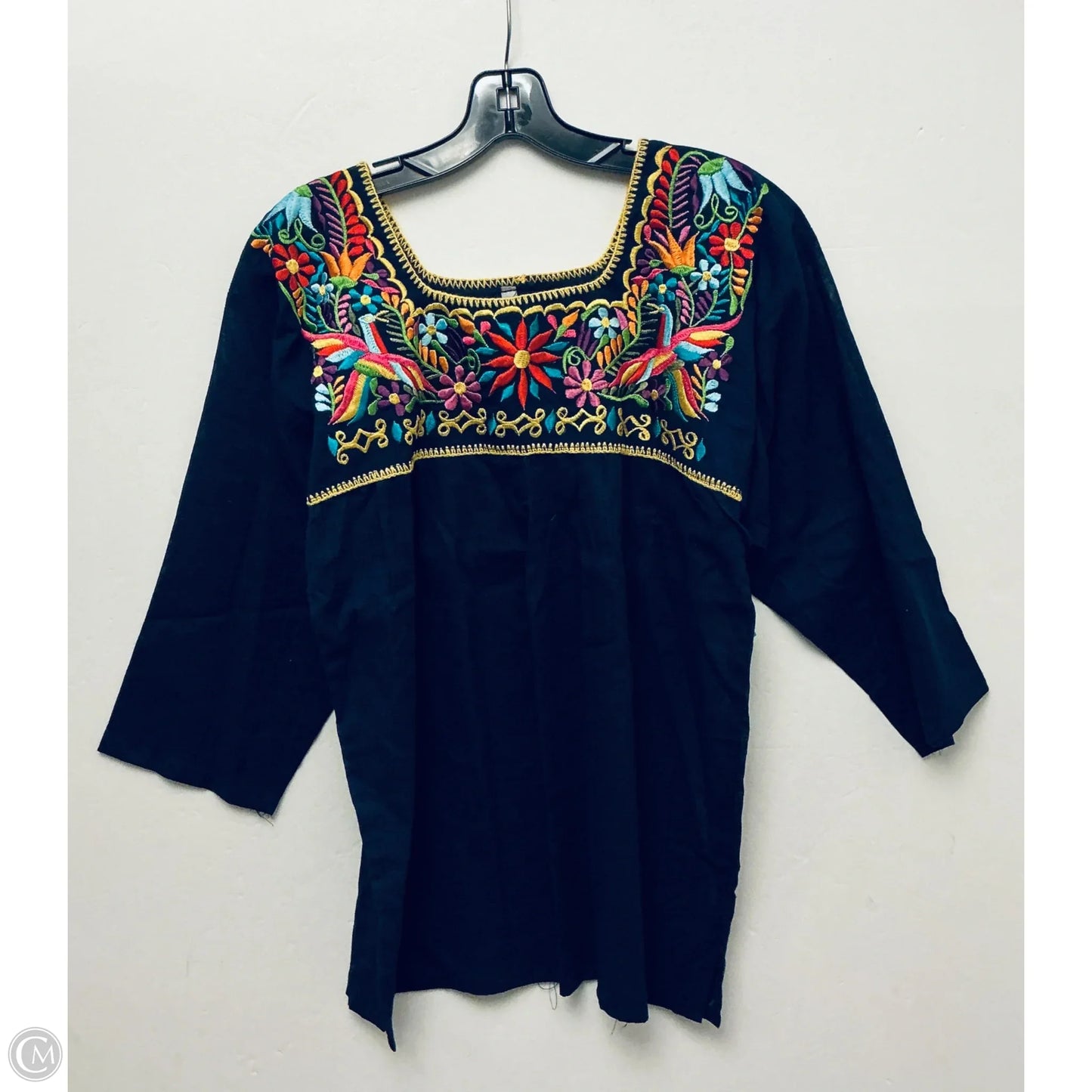 Top Long Sleeve By Clothes Mentor In Navy, Size: M
