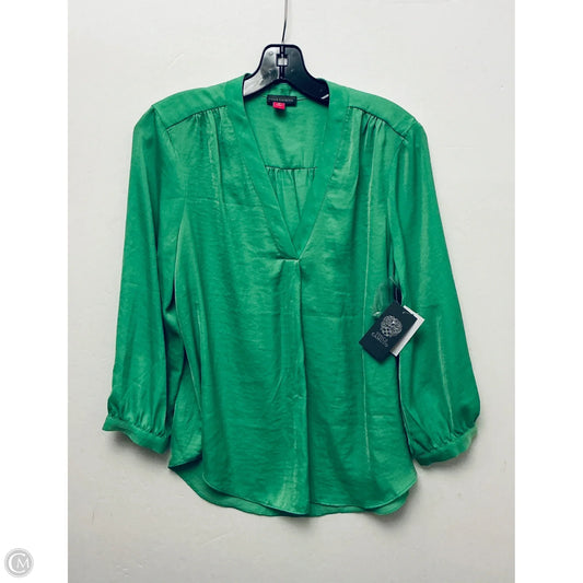 Top Long Sleeve By Vince Camuto In Green, Size: M