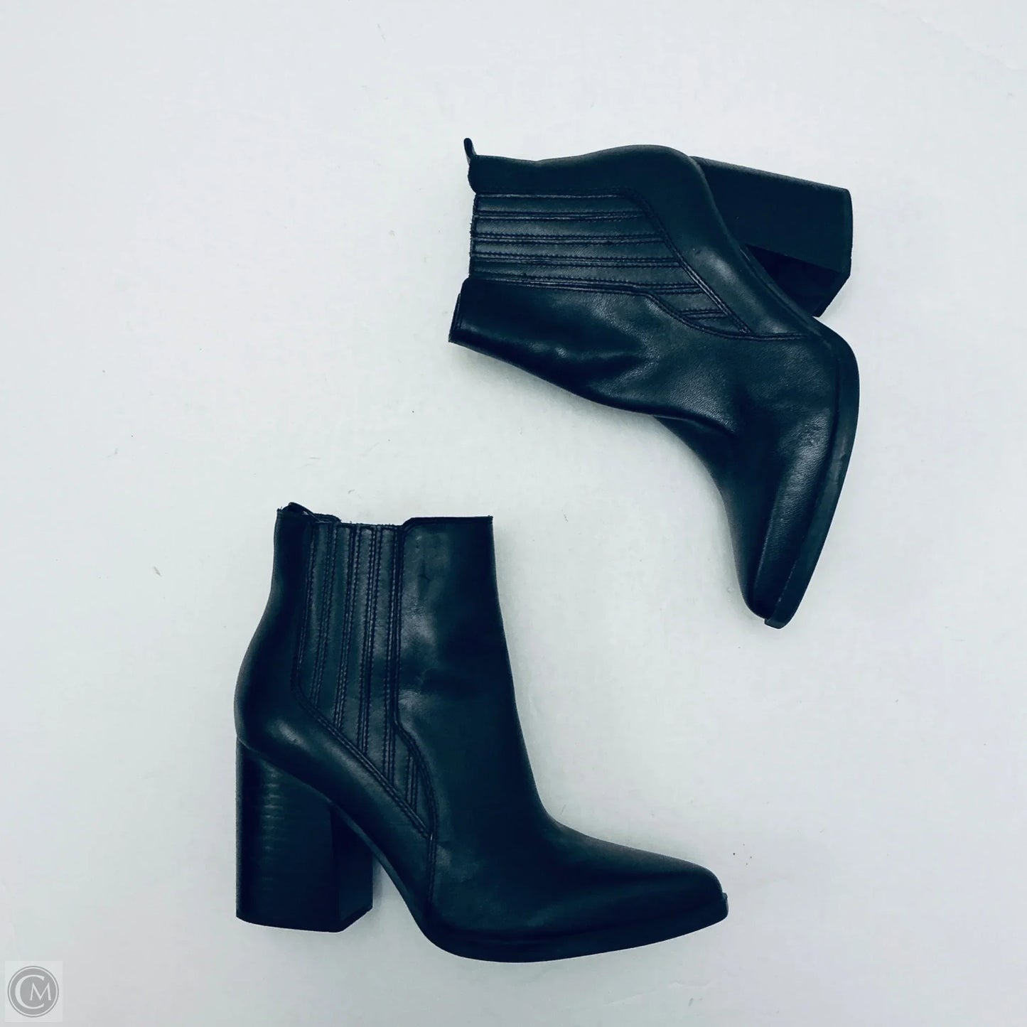Boots Ankle Heels By Marc Fisher In Black, Size: 7