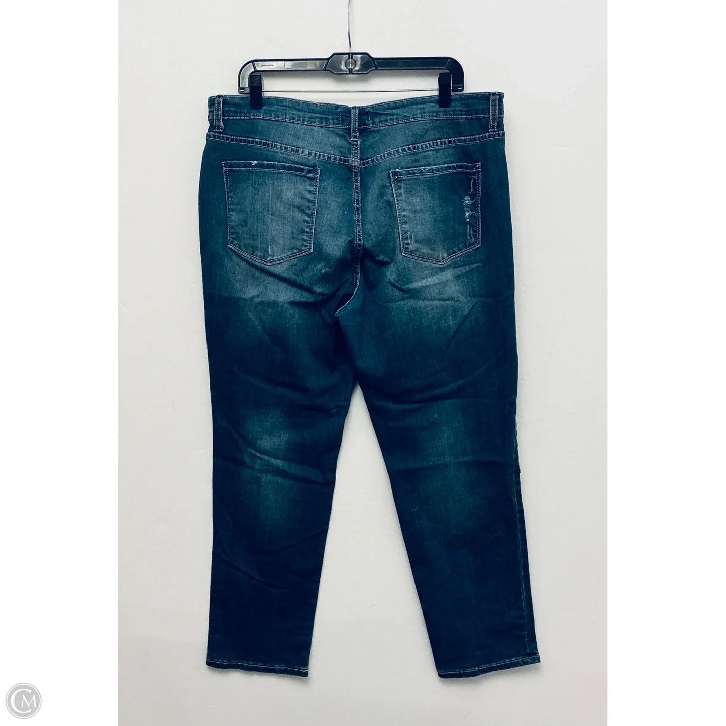 Jeans Boyfriend By Vintage America In Blue Denim, Size: 12