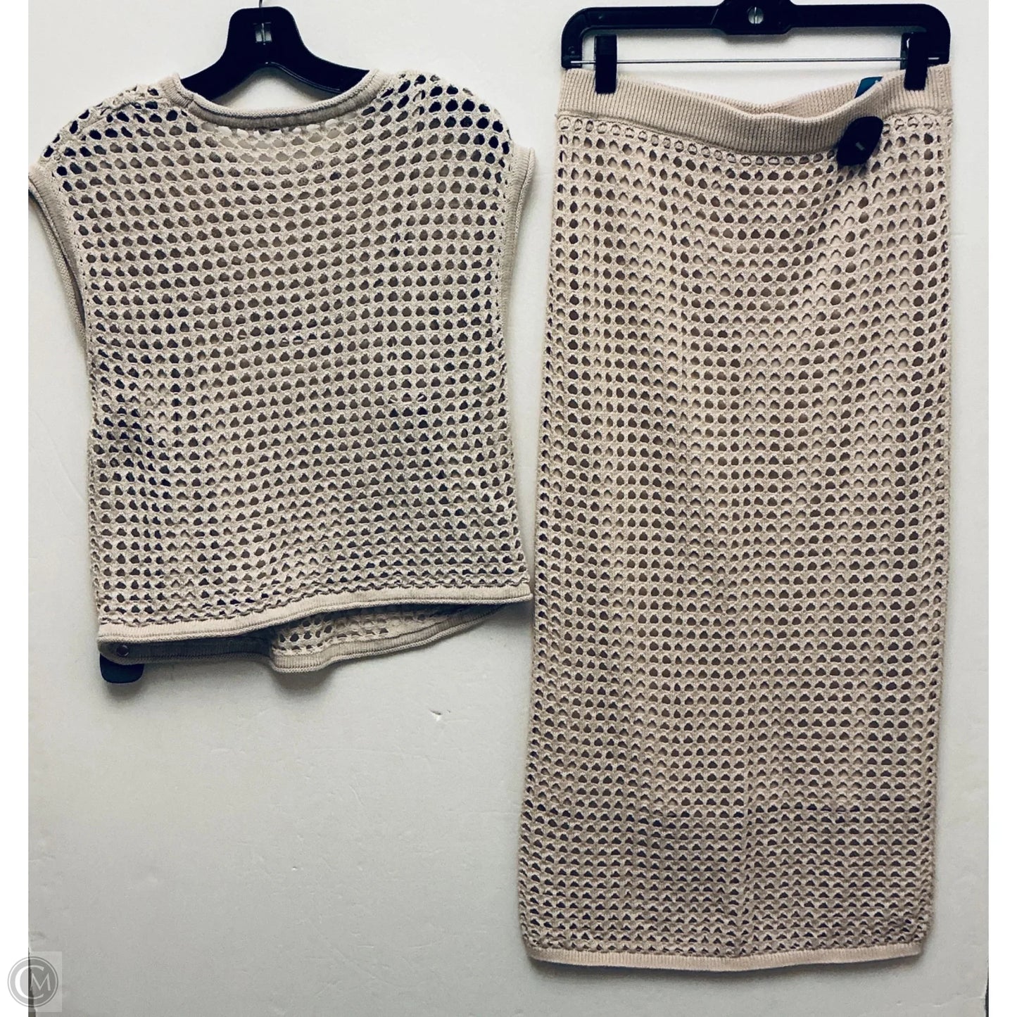 Skirt Set 2pc By Steve Madden In Tan, Size: M
