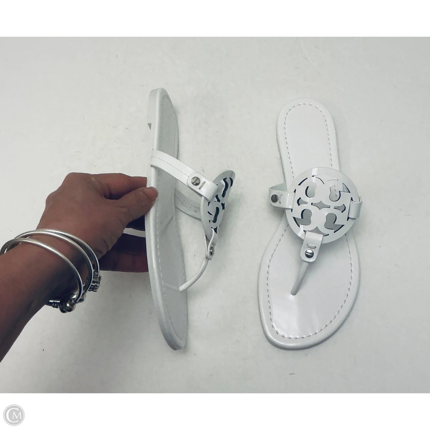 Sandals Designer By Tory Burch In White, Size: 9
