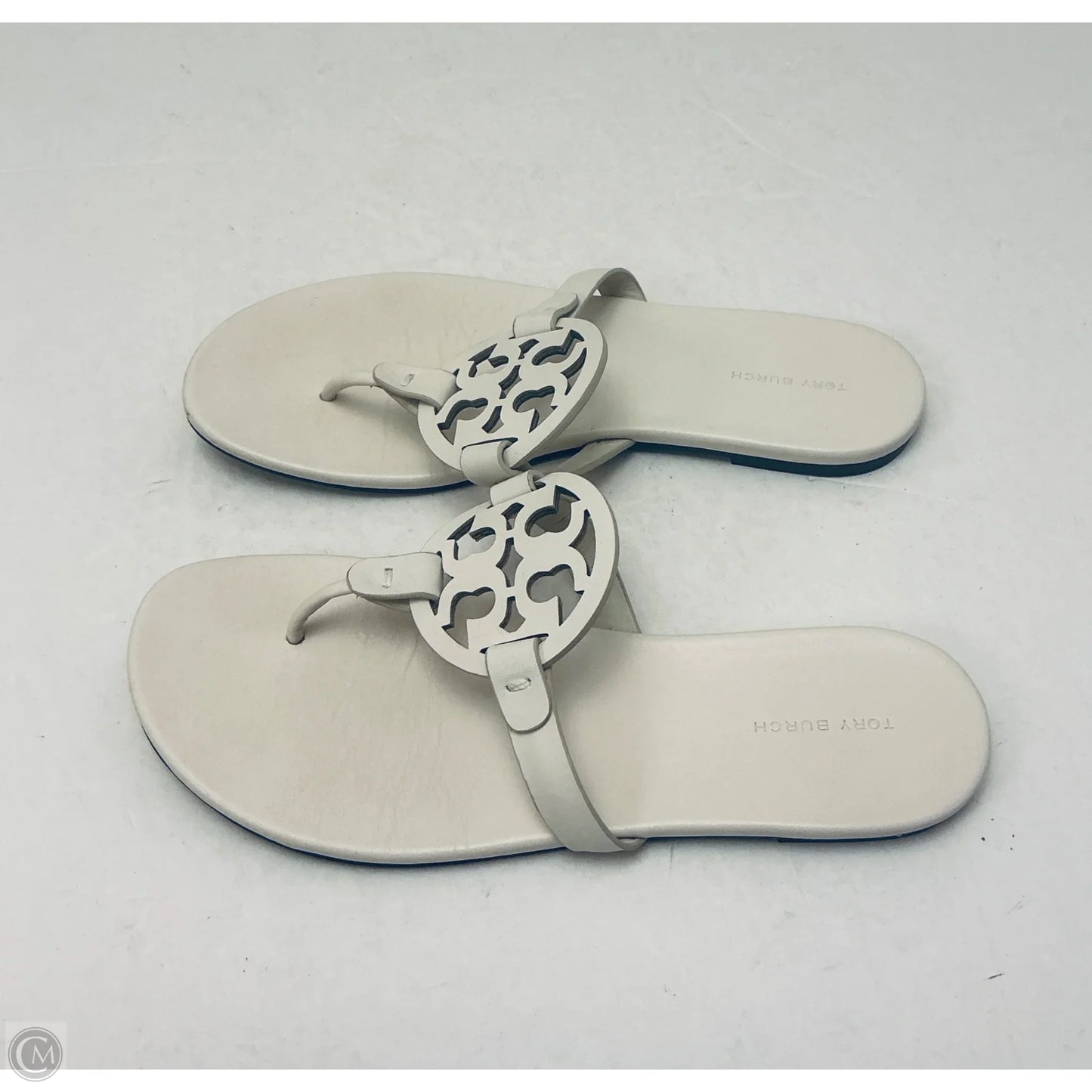Sandals Designer By Tory Burch In Ivory, Size: 9