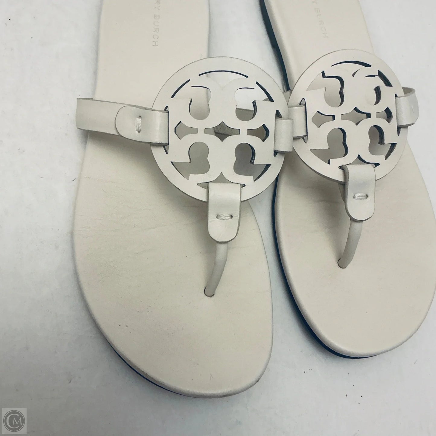 Sandals Designer By Tory Burch In Ivory, Size: 9