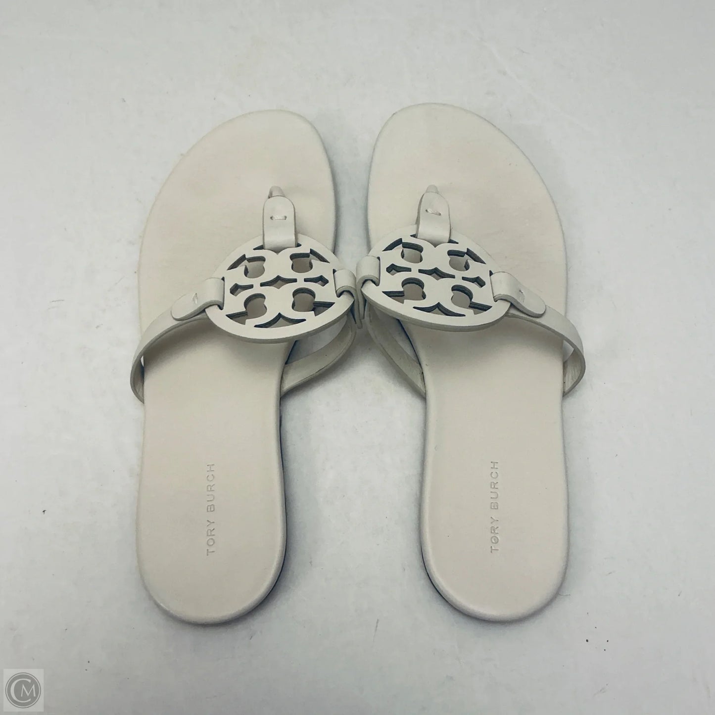 Sandals Designer By Tory Burch In Ivory, Size: 9