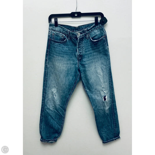 Jeans Straight By Levis In Blue Denim, Size: 6