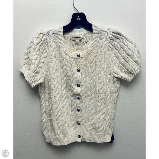 Sweater By Lucky Brand In Cream, Size: M