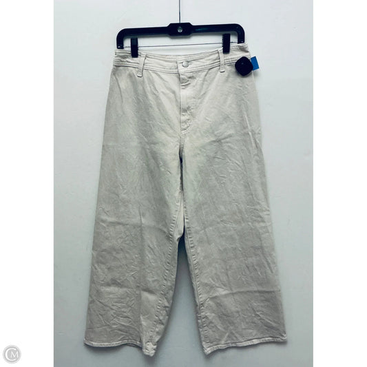 Jeans Wide Leg By Universal Thread In Cream, Size: 8
