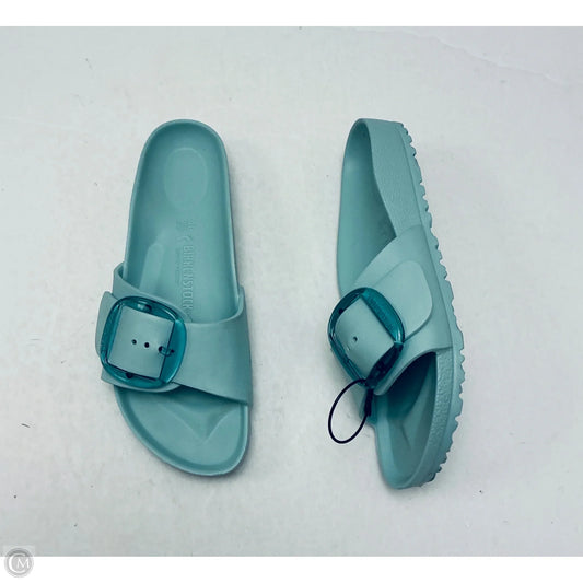 Sandals Flats By Birkenstock In Teal, Size: 9
