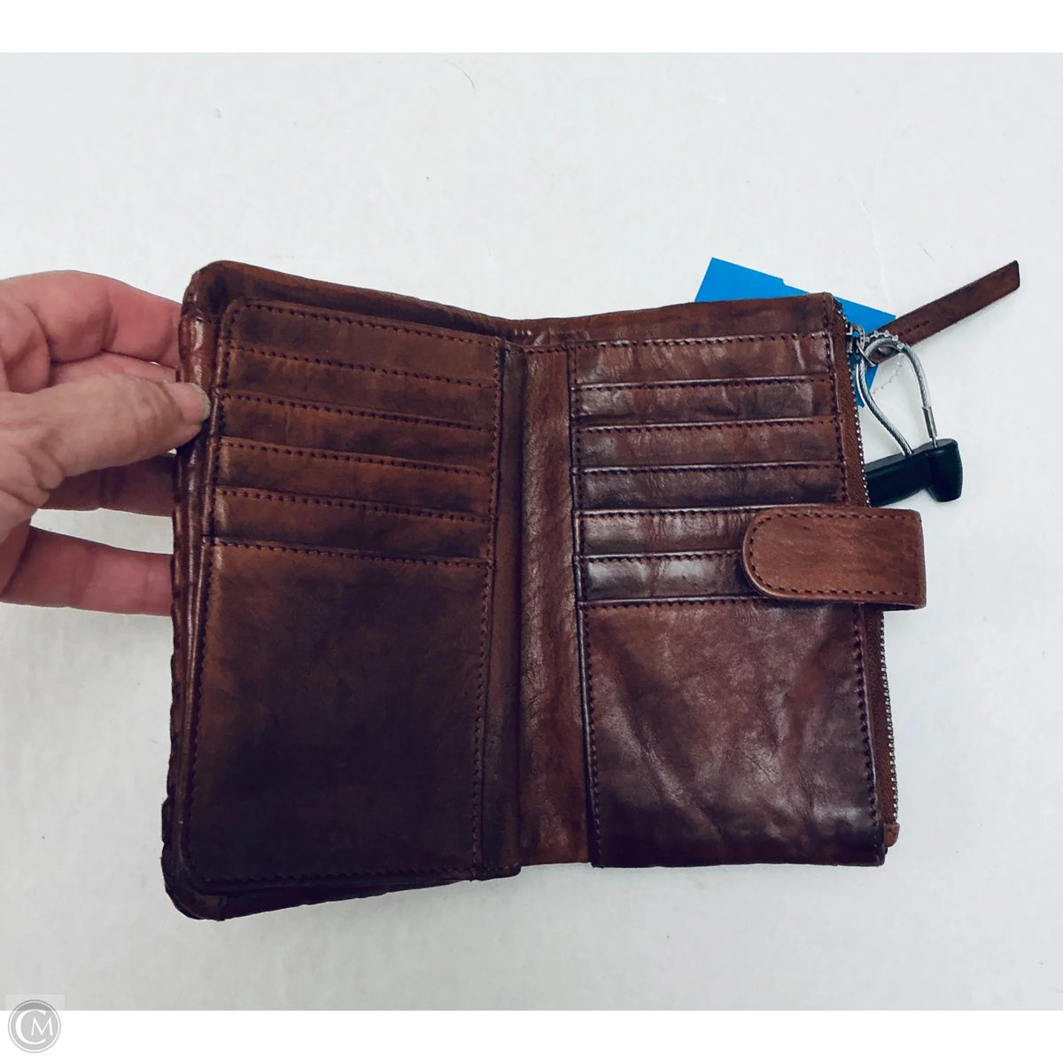 Wallet Leather By Cmc, Size: Medium