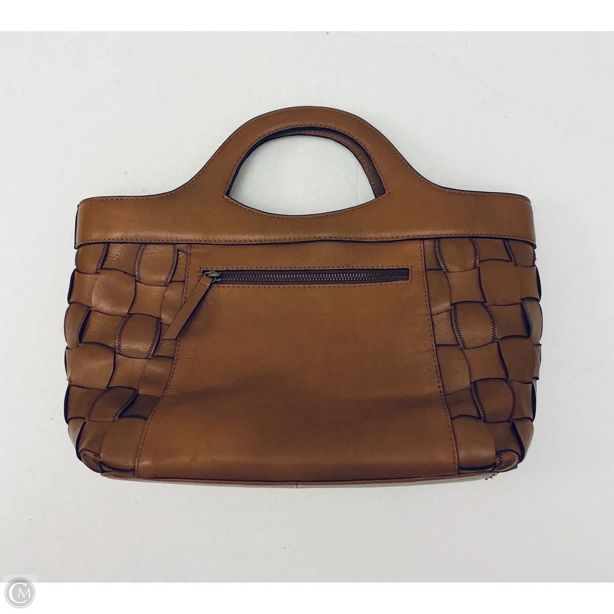 Handbag Leather By Clothes Mentor, Size: Large