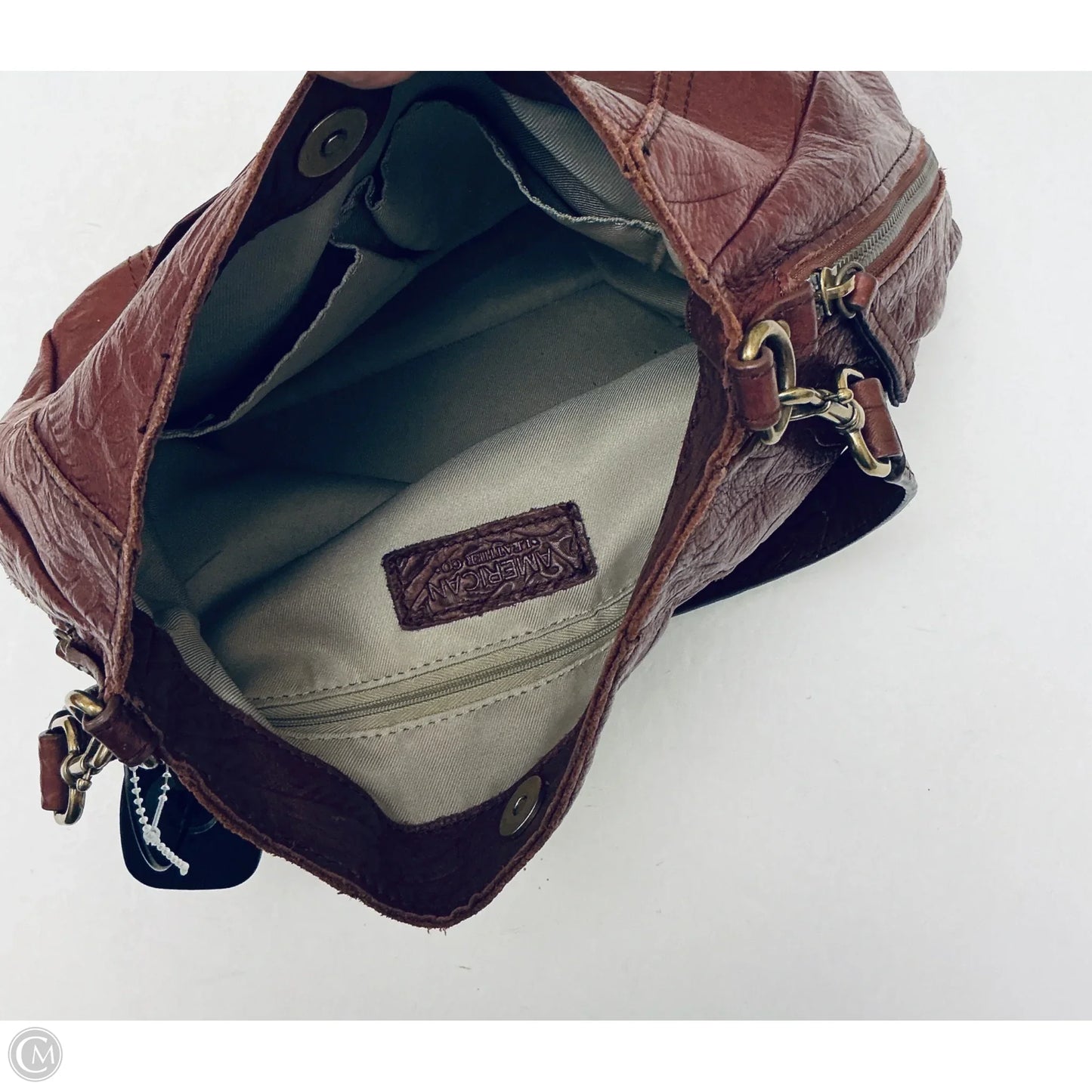 Handbag Leather By American Leather Co, Size: Medium