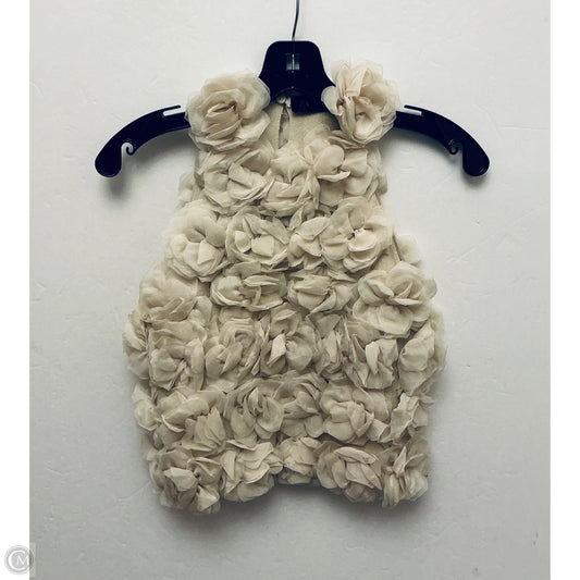 Top Sleeveless By Zara In Tan, Size: S