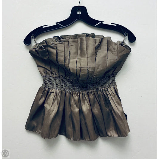 Top Sleeveless By Miou Muse In Green, Size: M
