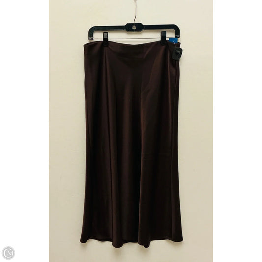 Skirt Midi By Zara In Brown, Size: M