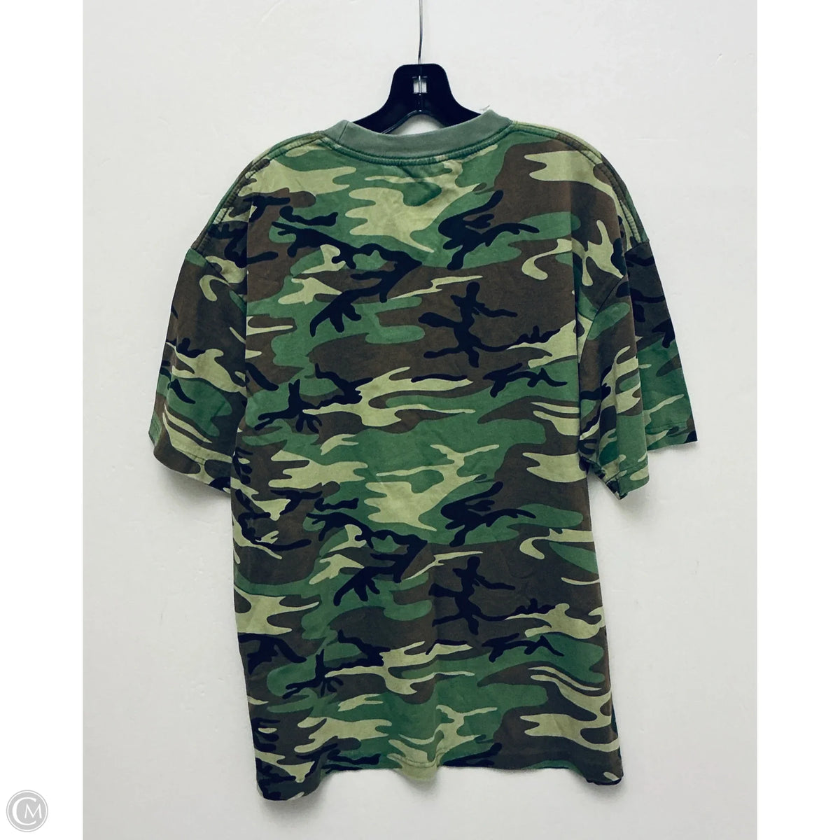 Top Short Sleeve Basic By Cmb In Camouflage Print, Size: M