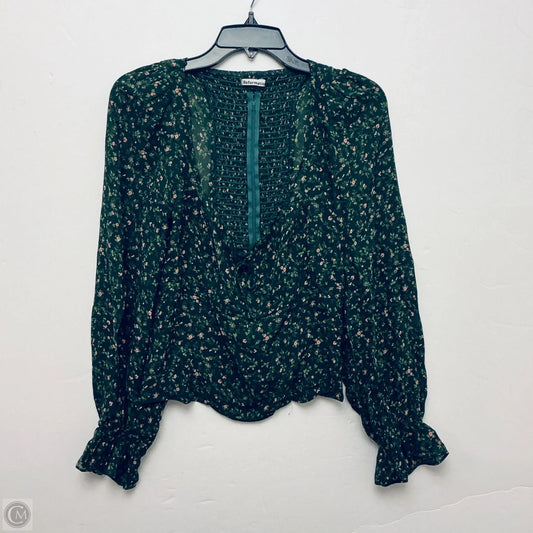 Top Long Sleeve By Reformation In Green, Size: 10