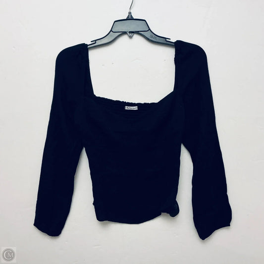 Top Long Sleeve By Reformation In Black, Size: 10