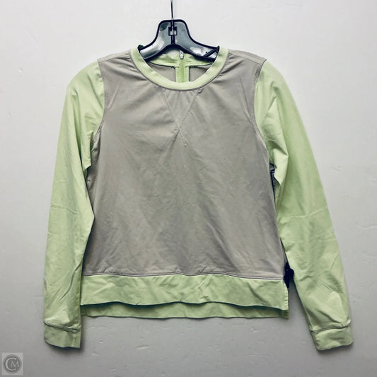 Athletic Top Long Sleeve Crewneck By Lululemon In Grey, Size: 4