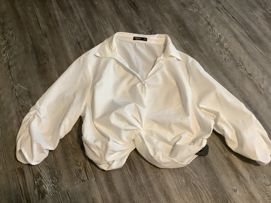 White Top Long Sleeve Shein, Size 3x