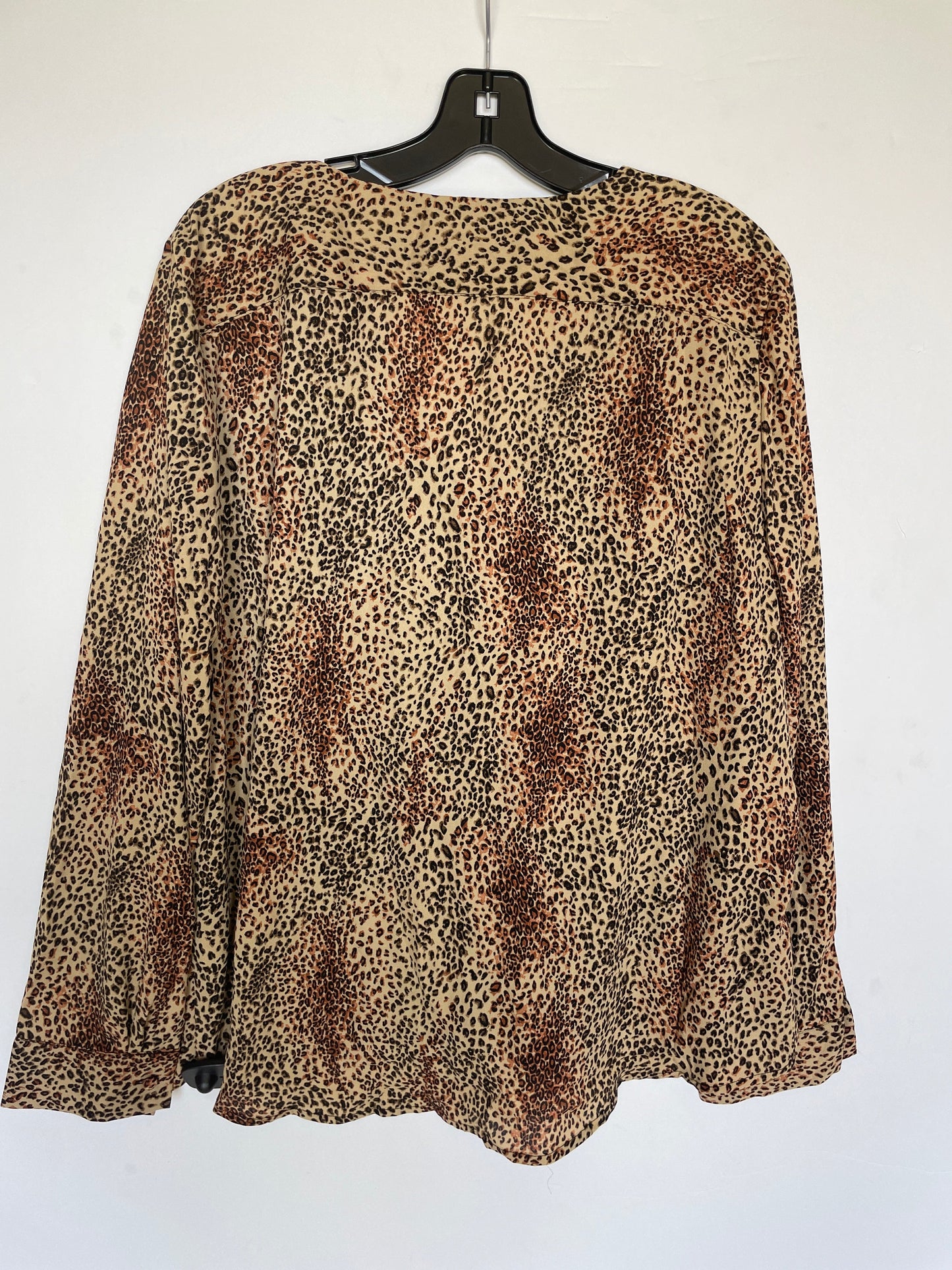 Animal Print Top Long Sleeve Vince Camuto, Size Xxl