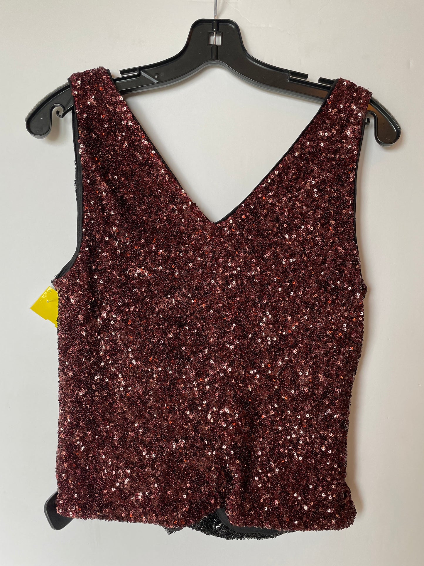 Black & Red Top Sleeveless Express, Size M
