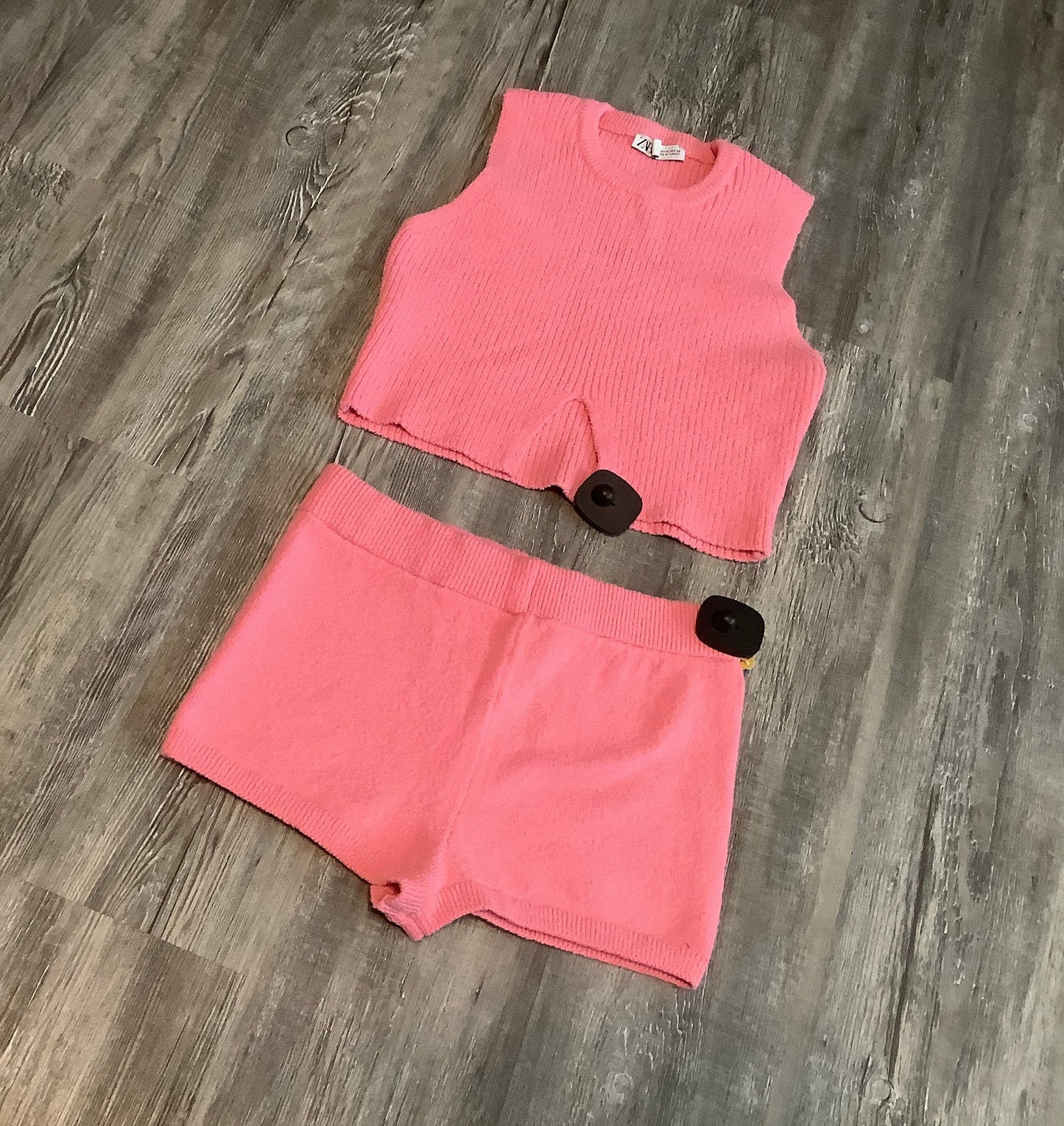 Pink Shorts Set Zara, Size L