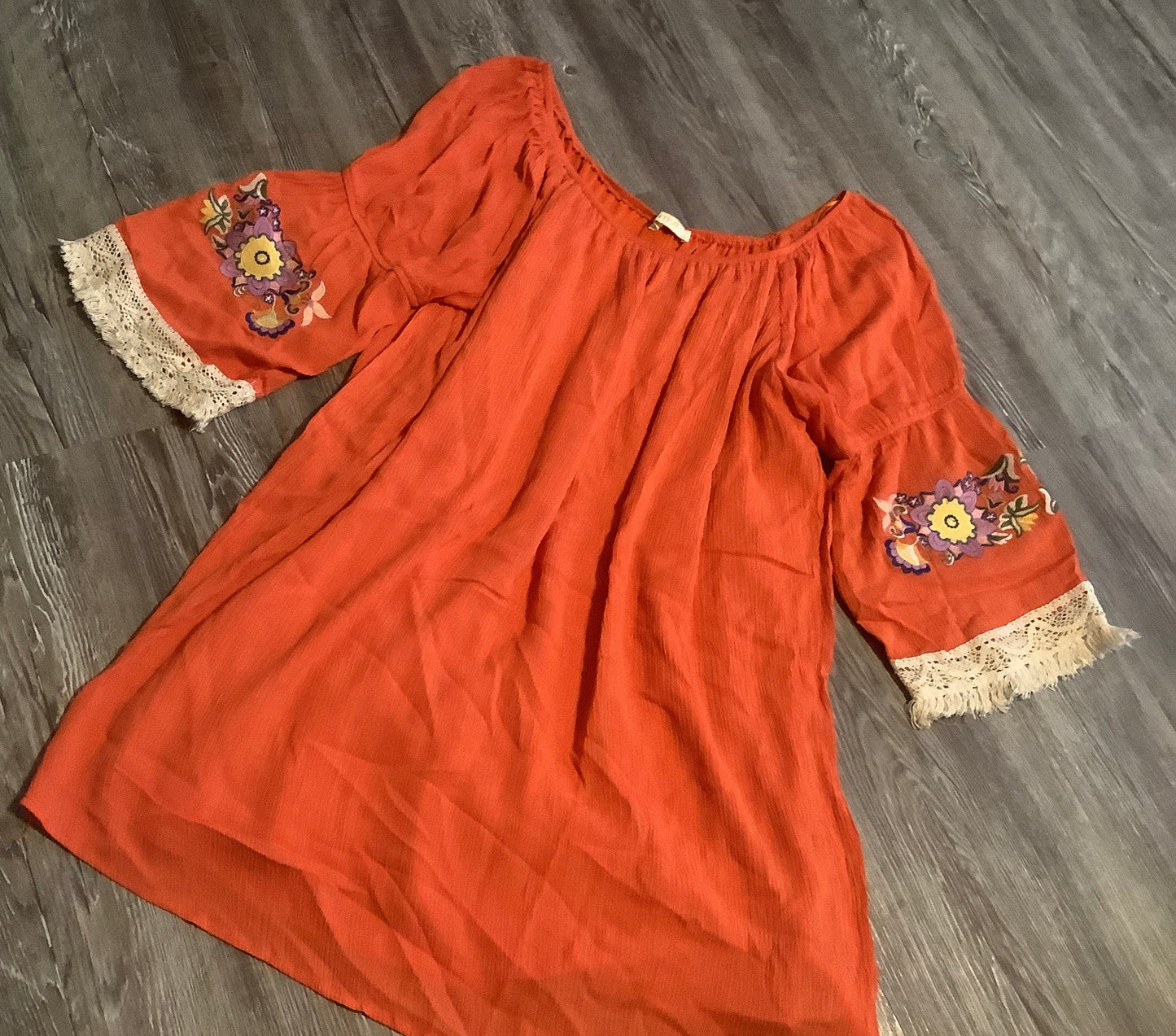 Dress Casual Midi By Entro In Orange, Size: M