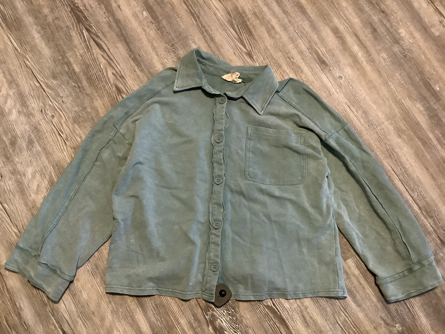 Top Long Sleeve By Fantastic Fawn In Green, Size: S