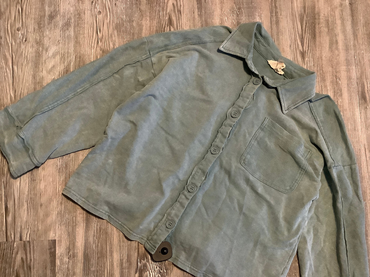 Top Long Sleeve By Fantastic Fawn In Green, Size: S