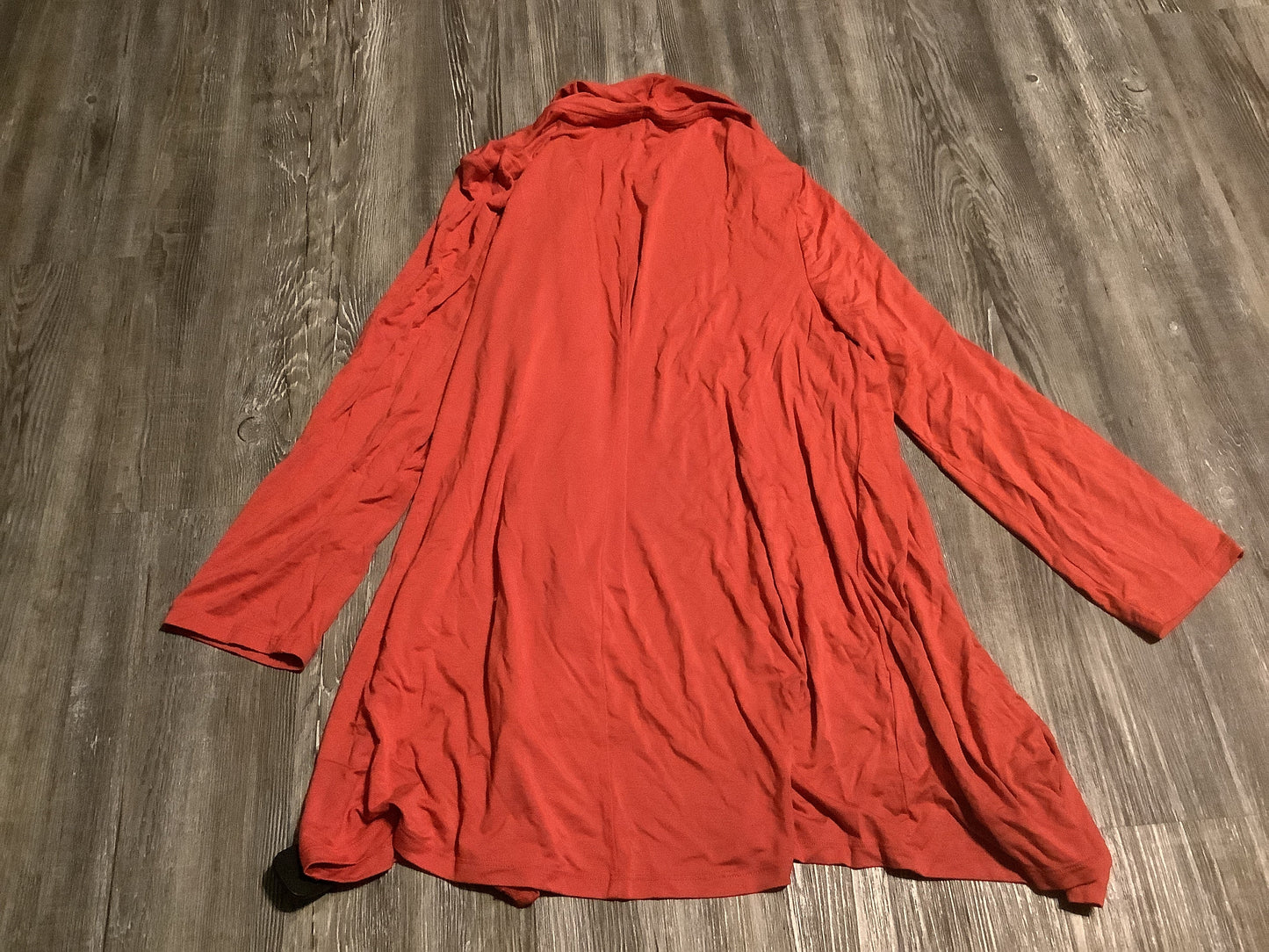 Sweater Cardigan By Lane Bryant In Orange, Size: Xl