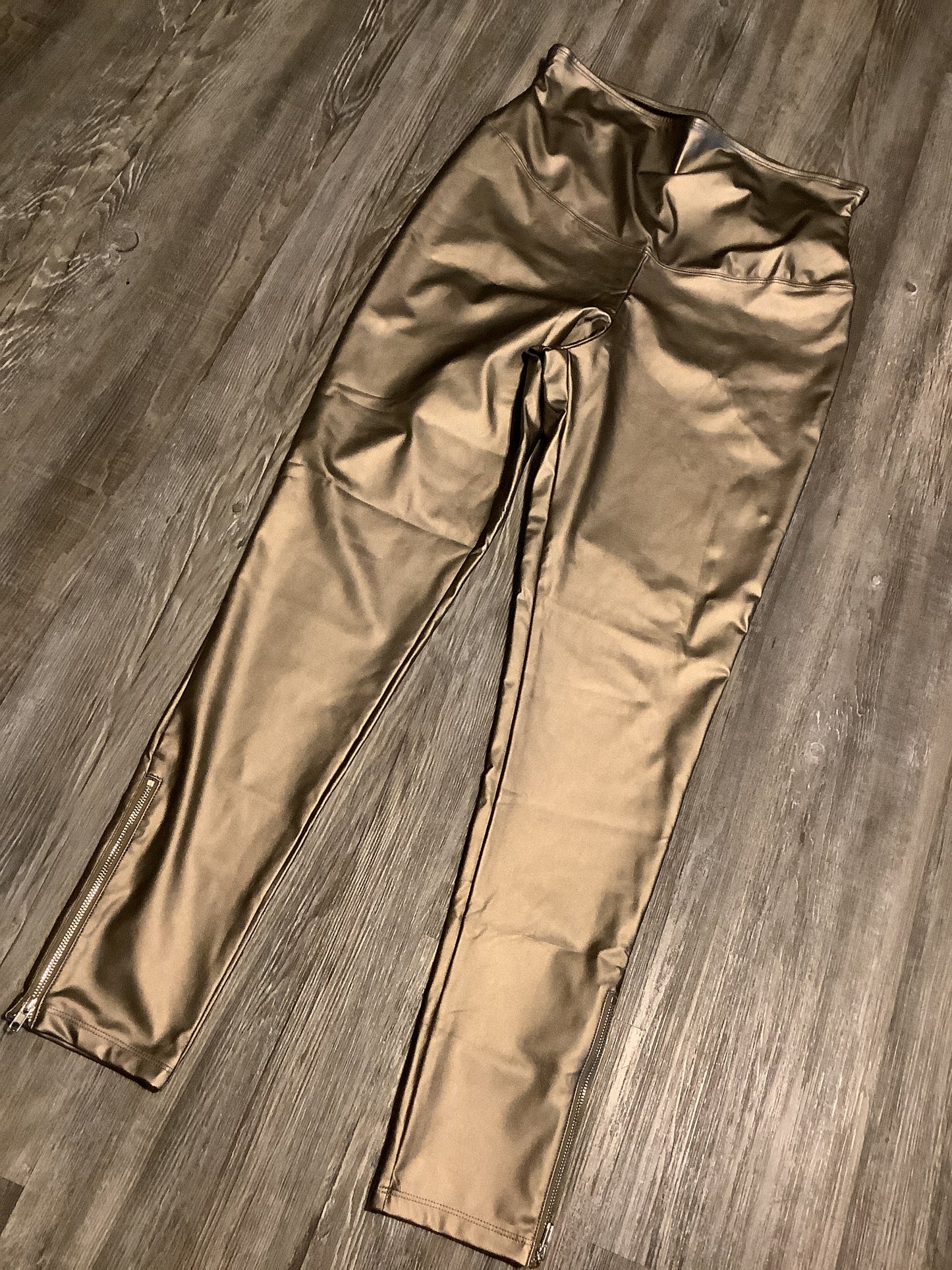 Pants Leggings By Clothes Mentor In Gold, Size: Xl