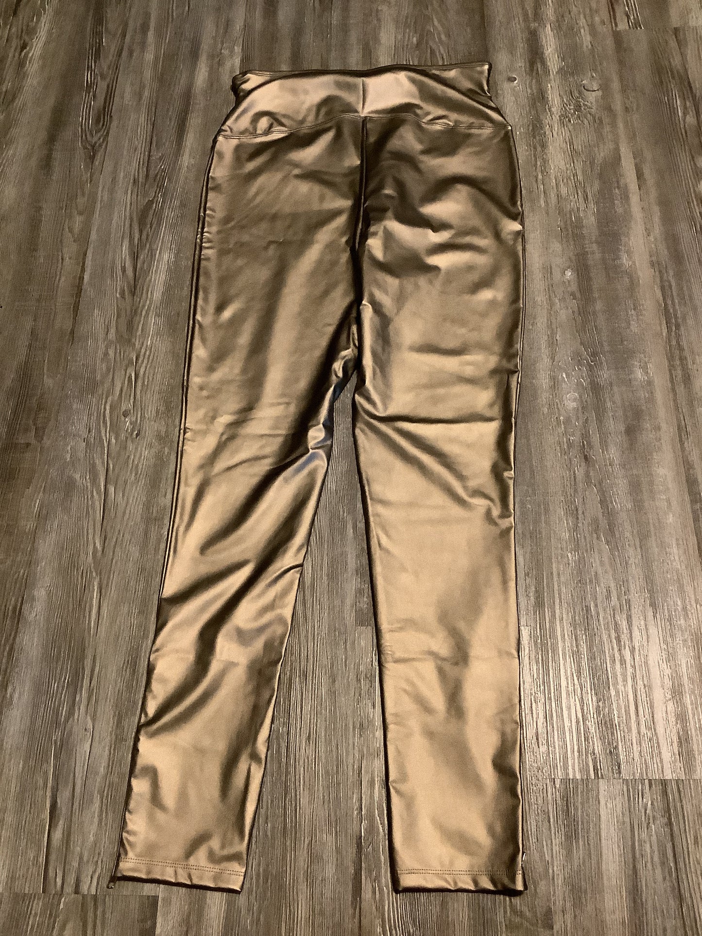 Pants Leggings By Clothes Mentor In Gold, Size: Xl