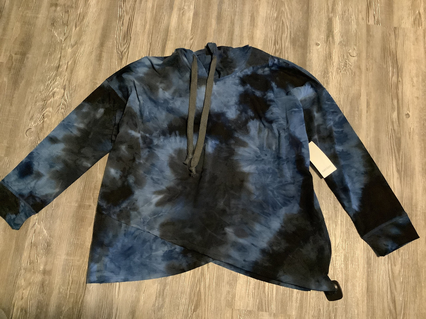 Sweatshirt Hoodie By Karen Kane In Blue, Size: Xl