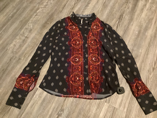 Top Long Sleeve By Free People In Multi-colored, Size: S