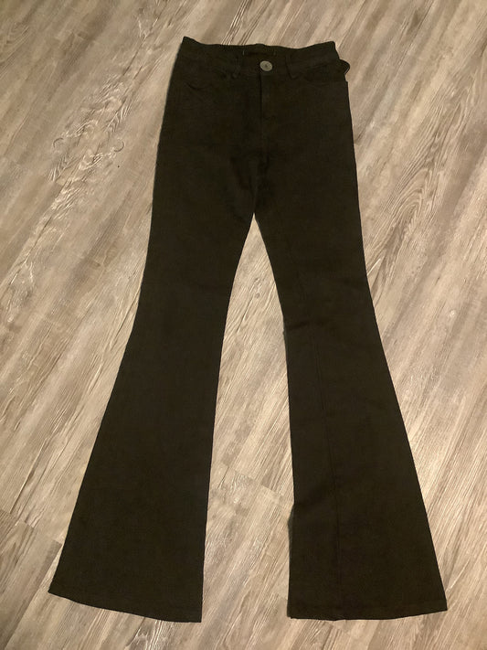 Jeans Flared By J Brand In Black Denim, Size: 2