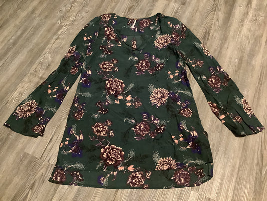 Top Long Sleeve By Free People In Green, Size: Xs